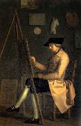 Self-Portrait at the Easel Friedrich Tischbein